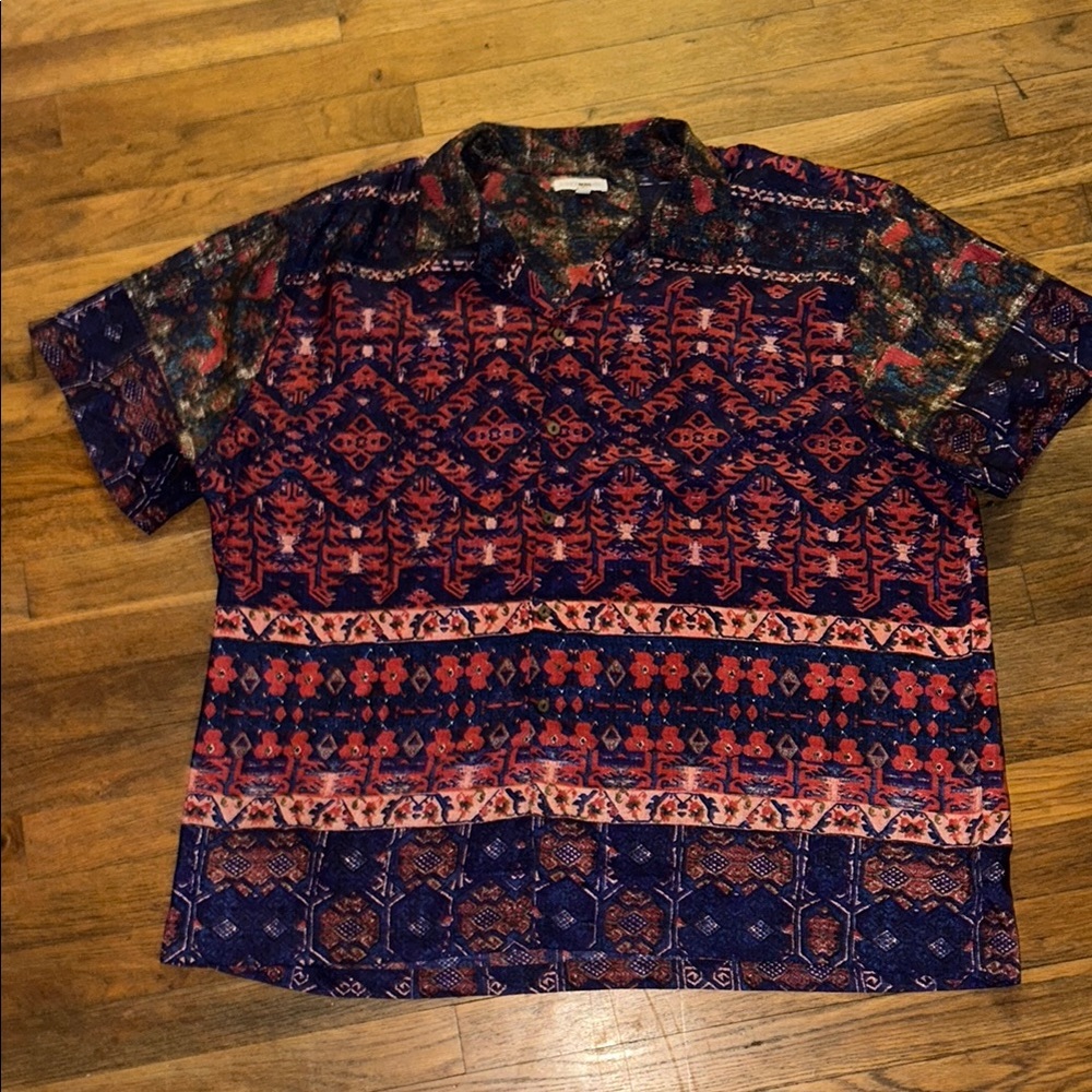 Multicolor Patterned Men's Shirt